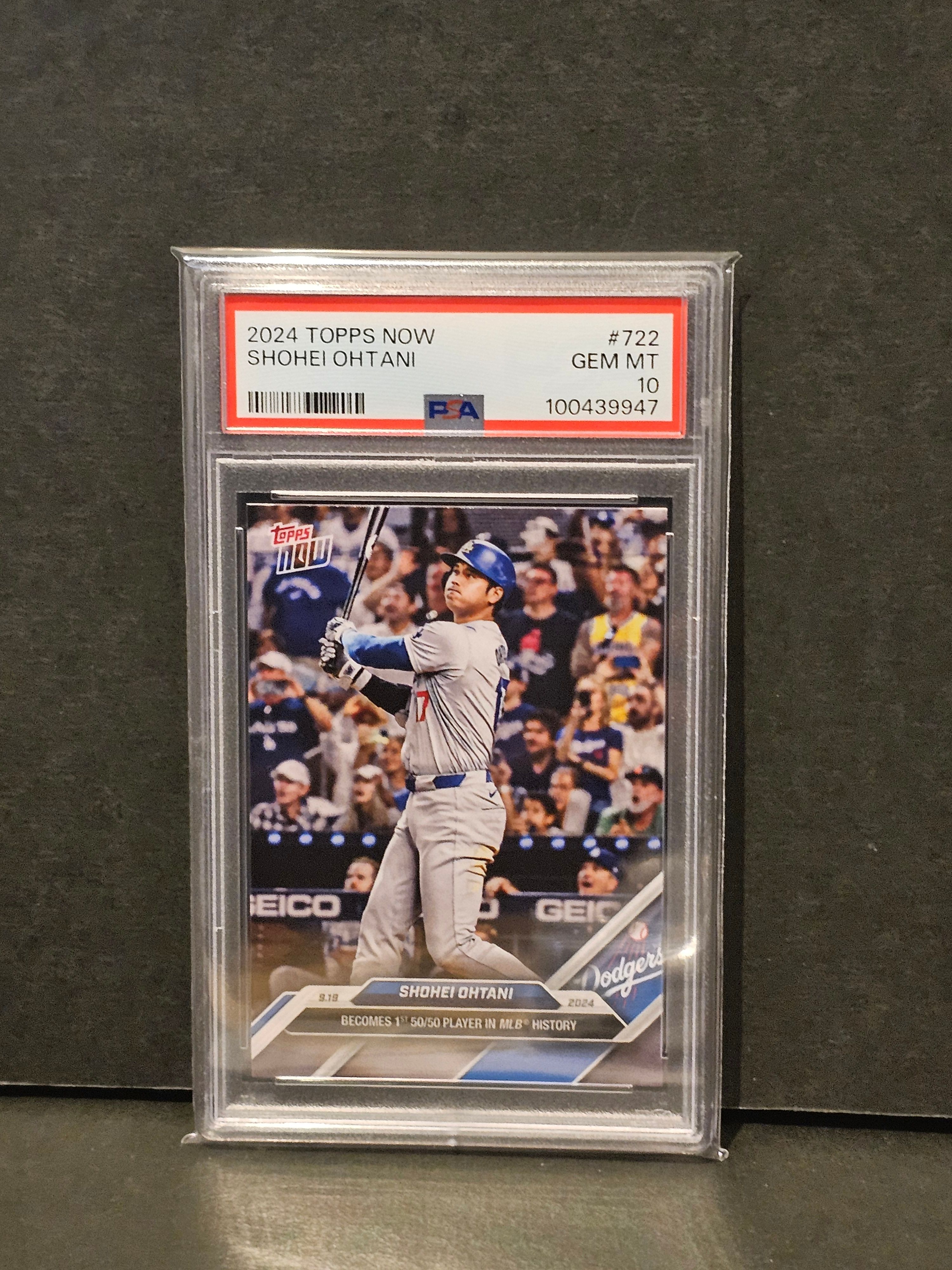 大谷翔平 [722](2024 MLB トップスナウカード「50/50 Club 9/19/24」)