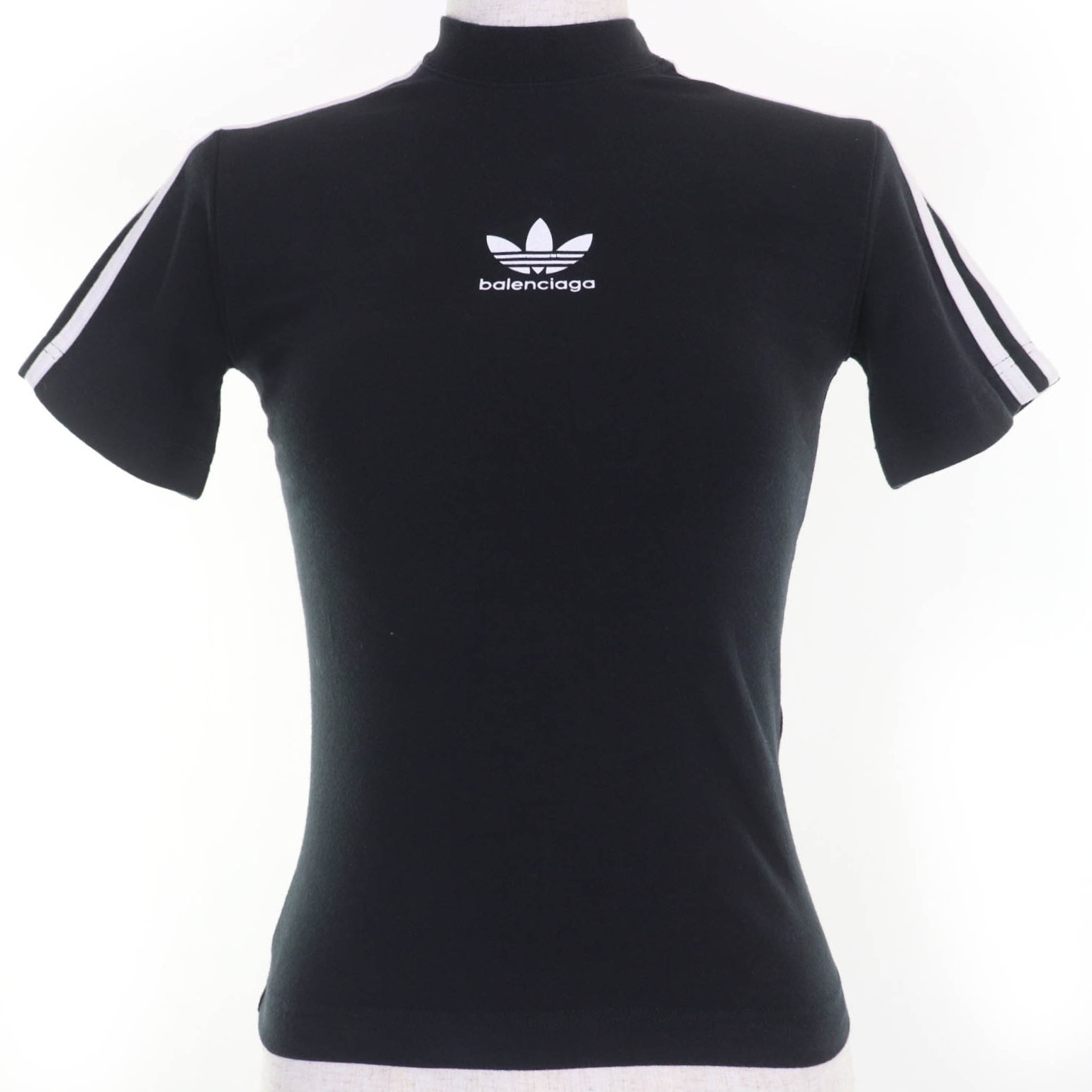 未使用品 バレンシアガ×アディダス 半袖Tシャツ ブラック XS 723782