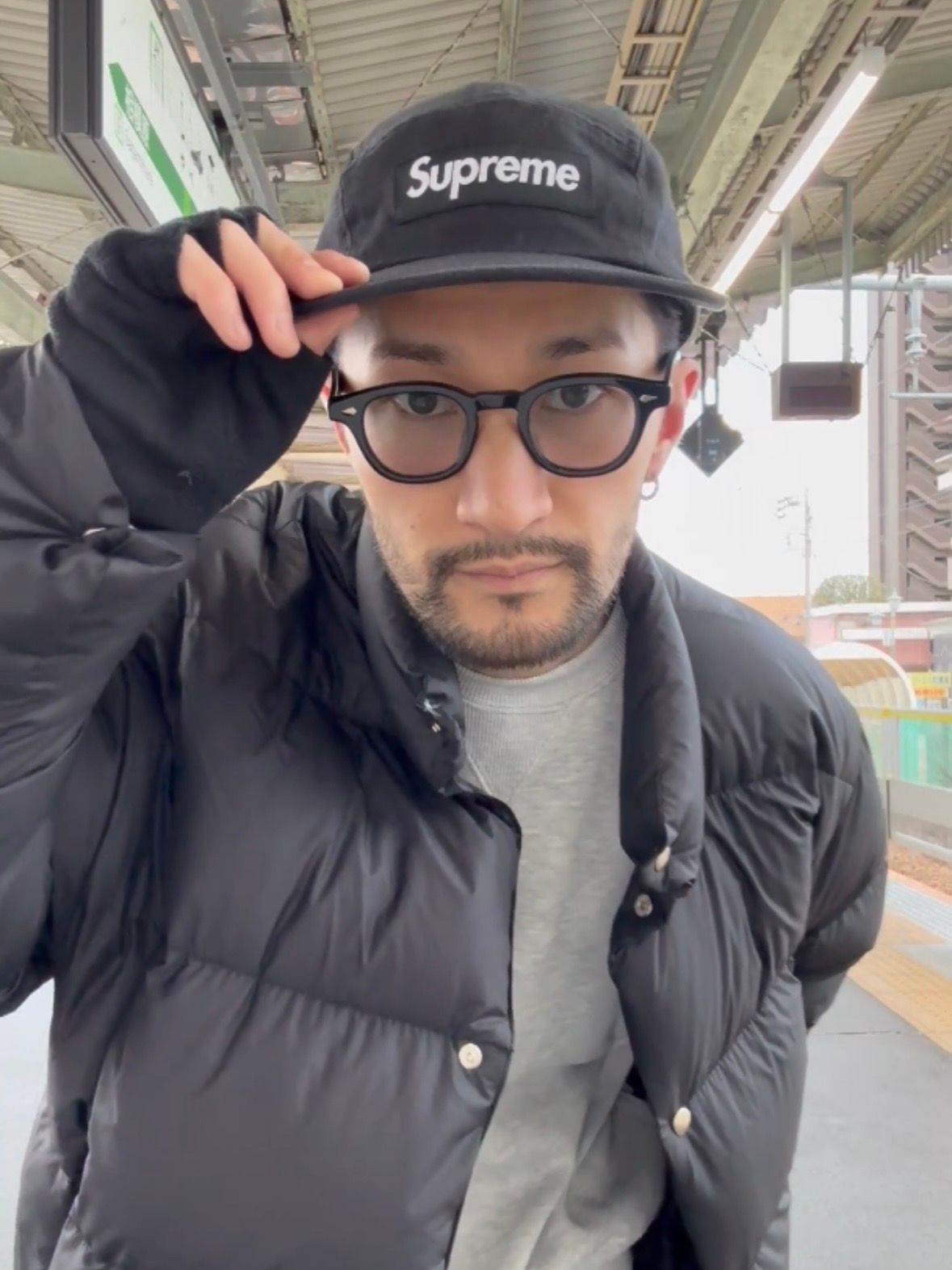 Supreme Washed Chino Twill Camp Cap "Black" (24SS)