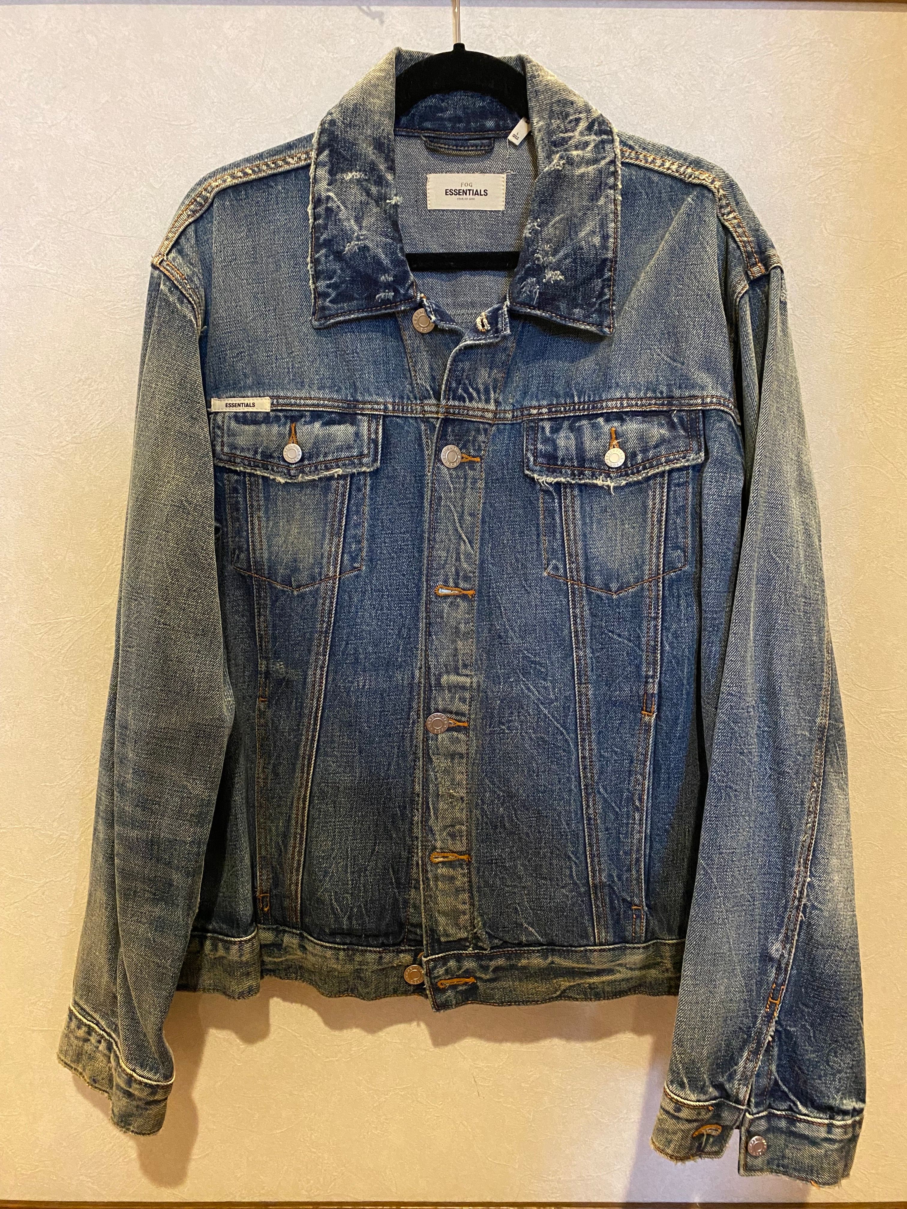 FEAR OF GOD ESSENTIALS Denim Trucker Jacket "Indigo"
