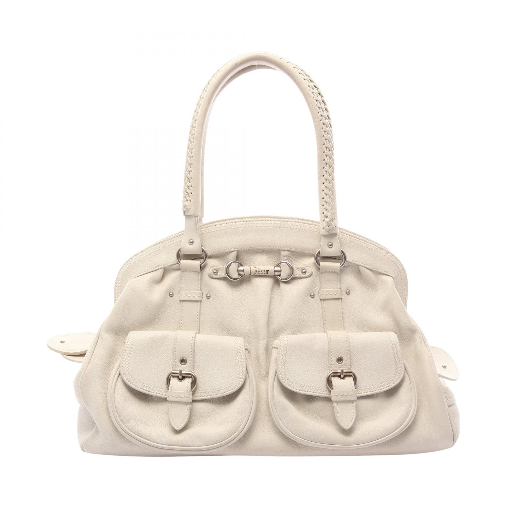 ディオール Dior マイ ディオール ハンドバッグ バッグ レザー レディース ホワイト系 CFK44547 【中古】