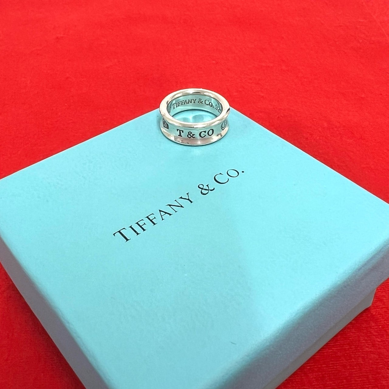 TIFFANY&Co. ティファニー ナロー リング シルバー925 リング・指輪 7号 シルバー
 124-3
