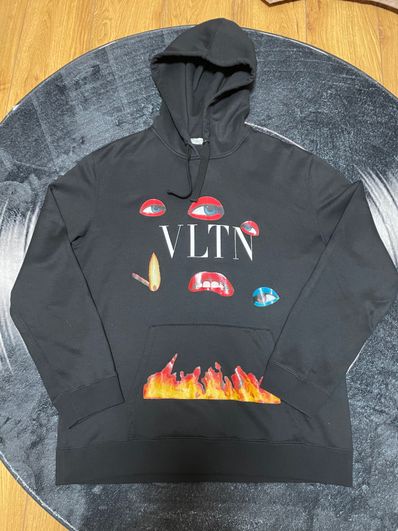 VALENTINO×EMILIO VILLALBA コラボパーカー ブラックXL