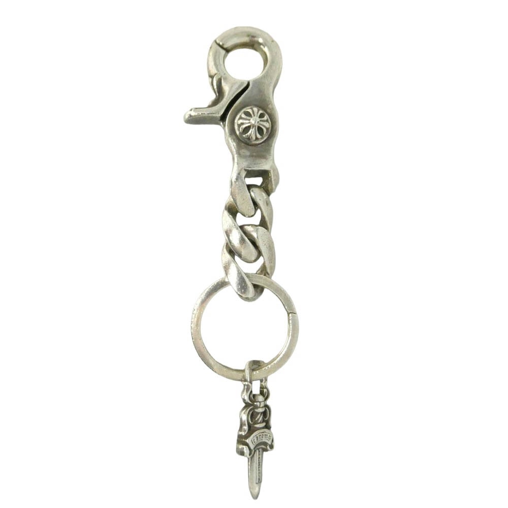 CHROME HEARTS クロムハーツ(原本有) CLP CHN CLASSIC-S ショート クラシックリンク #5ダガー シルバー キーチェーン キーリング シルバー系【中古】
