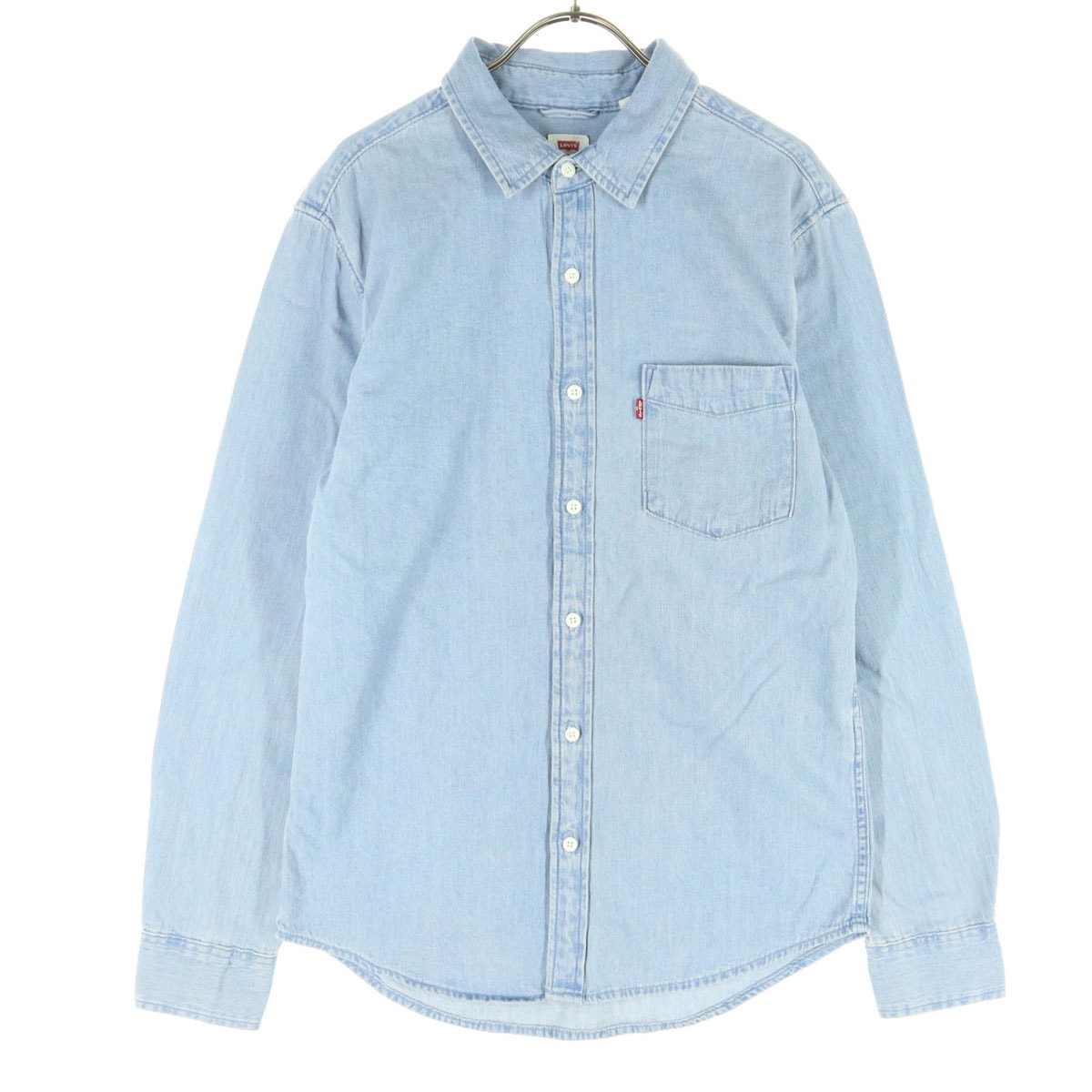 美品 Levi's リーバイス 長袖 デニムシャツ S ライトブルー