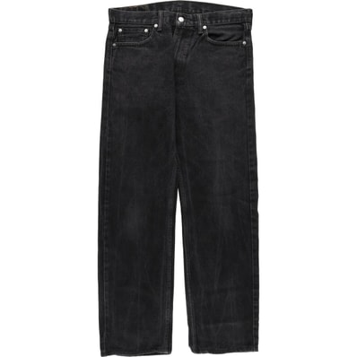 古着 リーバイス Levi's 505 ブラックデニム テーパードデニムパンツ メンズw34相当/eaa482661