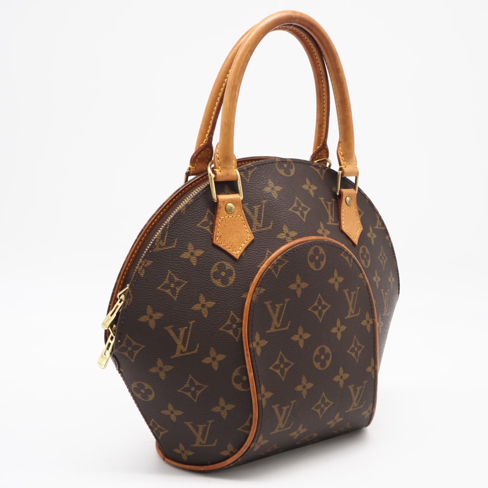 LOUIS VUITTON ルイ・ヴィトン モノグラム キャンバス エリプスPM M51127 ハンドバッグ ブラウン コーティングキャンバス レザー レディース