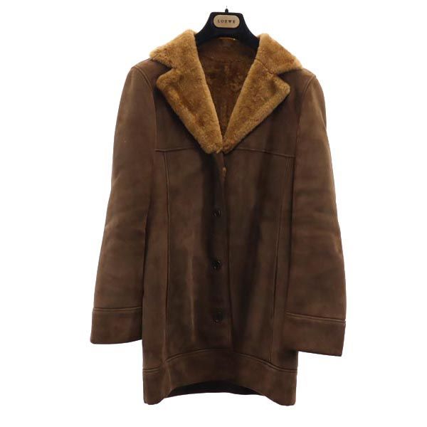 LOEWE 羊革 レザー ムートンジャケット