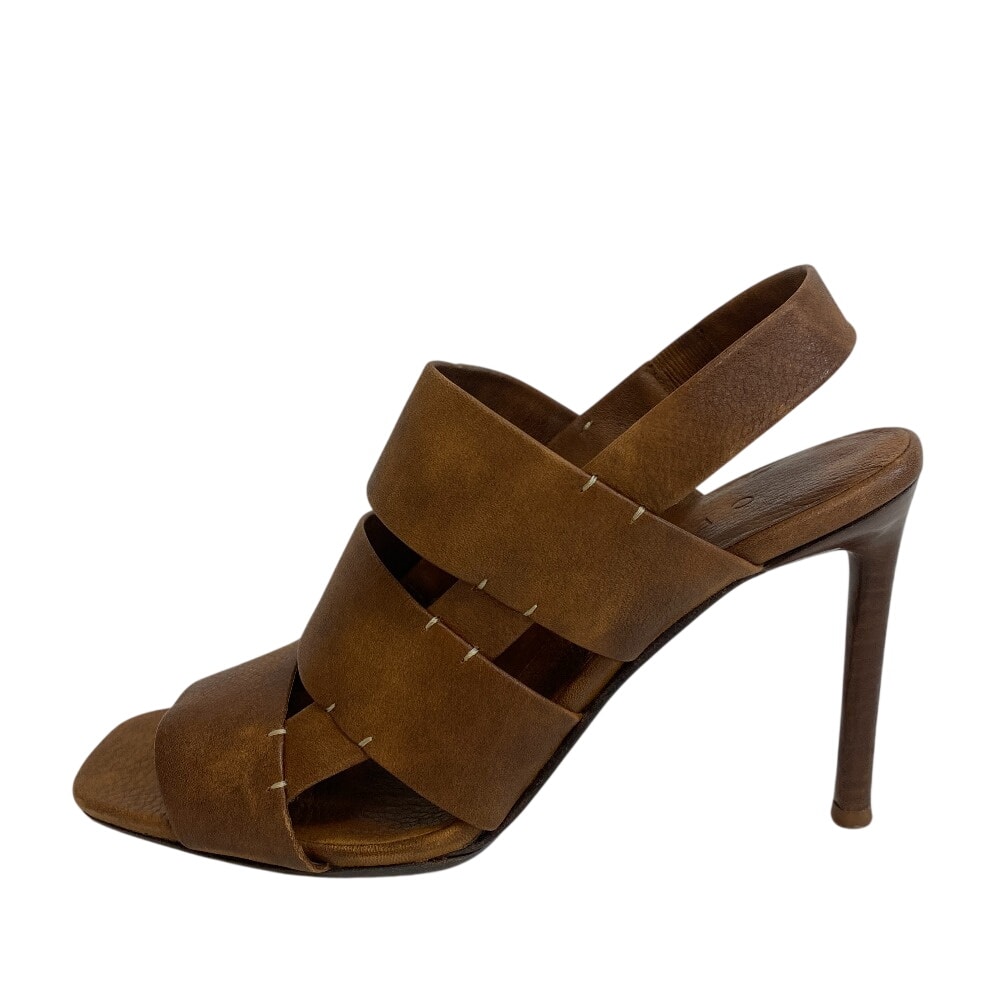 セリーヌ CELINE サンダル ハイヒール ブラウン