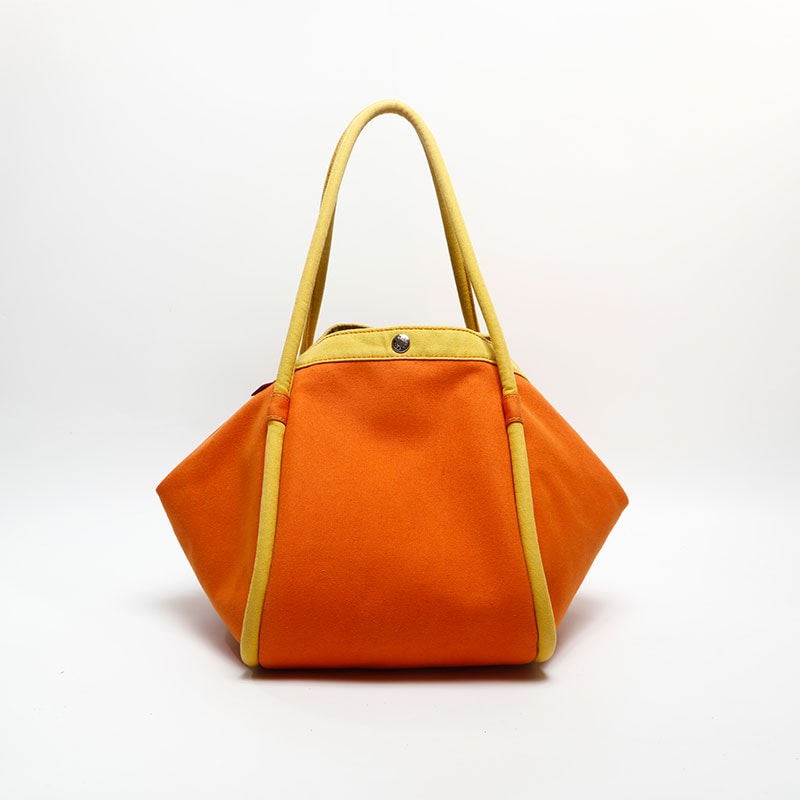 エルメス HERMES サックバガGM  キャンバス トートバッグ【中古】