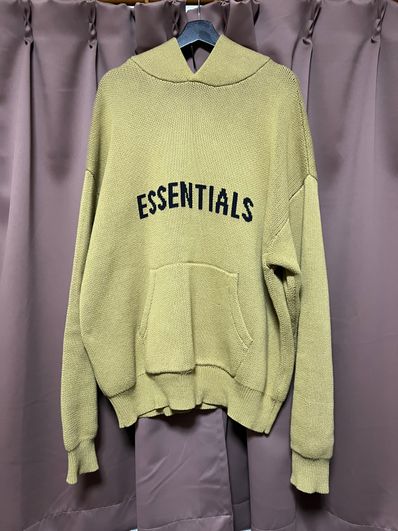 FEAR OF GOD ESSENTIALS KNIT PULLOVER "Amber"