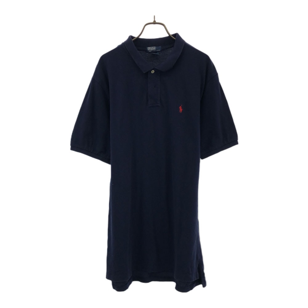 Polo by Ralph Lauren ポロバイラルフローレン ロゴ刺繍 半袖 ポロシャツ XL(20) ネイビー 鹿の子地