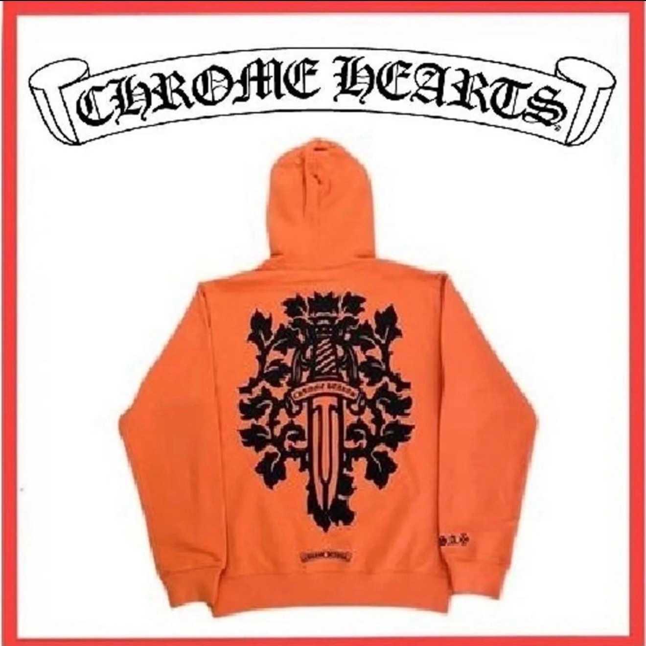 Chrome Hearts Vine Dagger Hoodie "Orange"