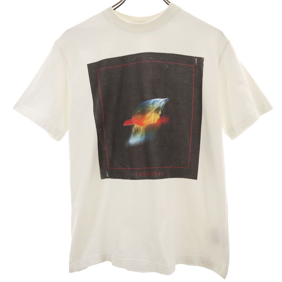 JOHN LAWRENCE SULLIVAN ジョンローレンスサリバン 日本製 INVISIBLE プリント 半袖 Tシャツ S ホワイト