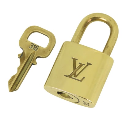 【中古】 ルイ・ヴィトン カデナ キーセット No.316 メタル ゴールド 南京錠 パドロック レディース 女性 LOUIS VUITTON