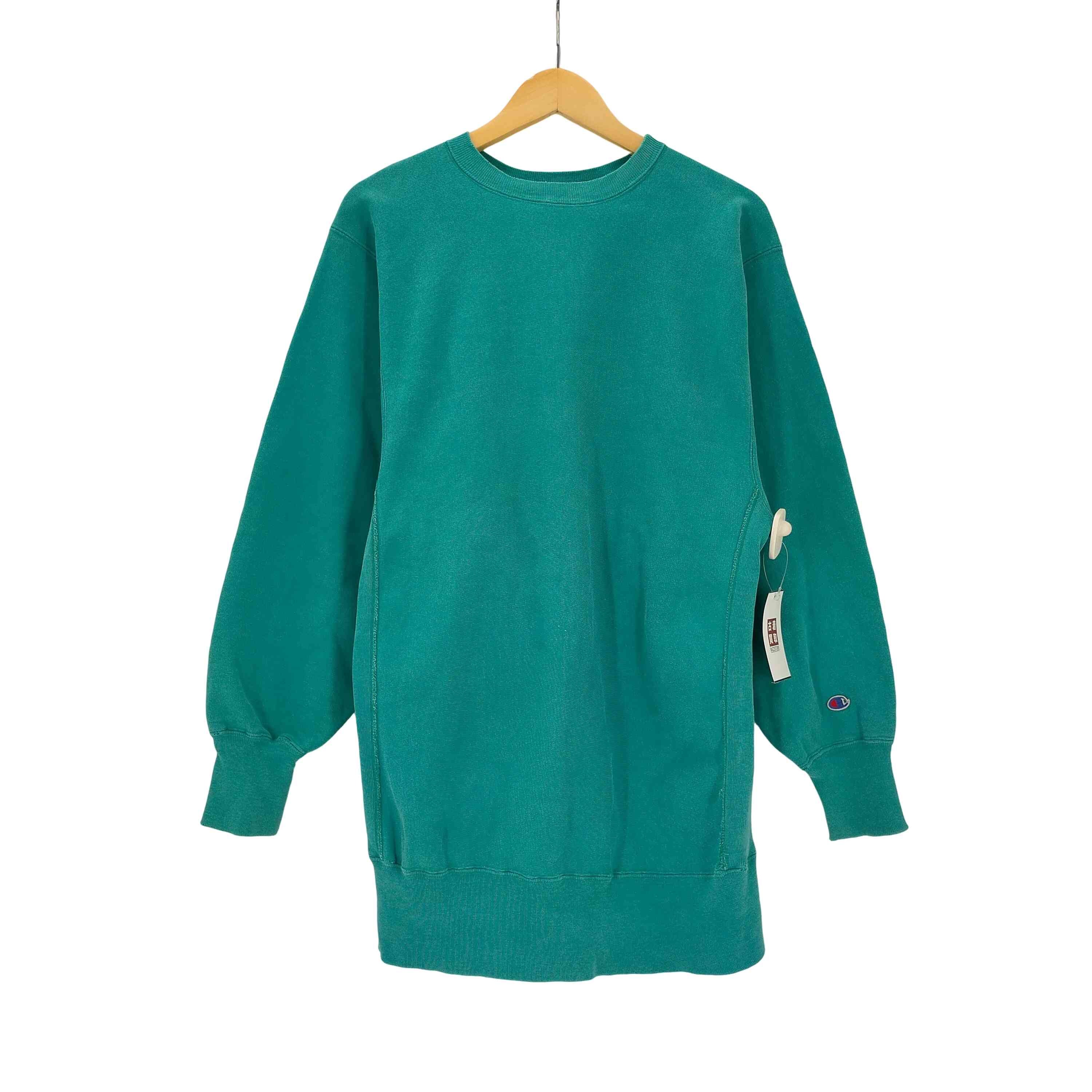 90S USA製 刺繍タグ コットン 90% アクリル 10% 袖目つき REVERSE WEAVE リバースウィーブ スウェット【1142315384815】