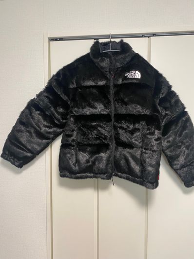 Supreme x The North Face Faux Fur Nuptse Jacket "Black"