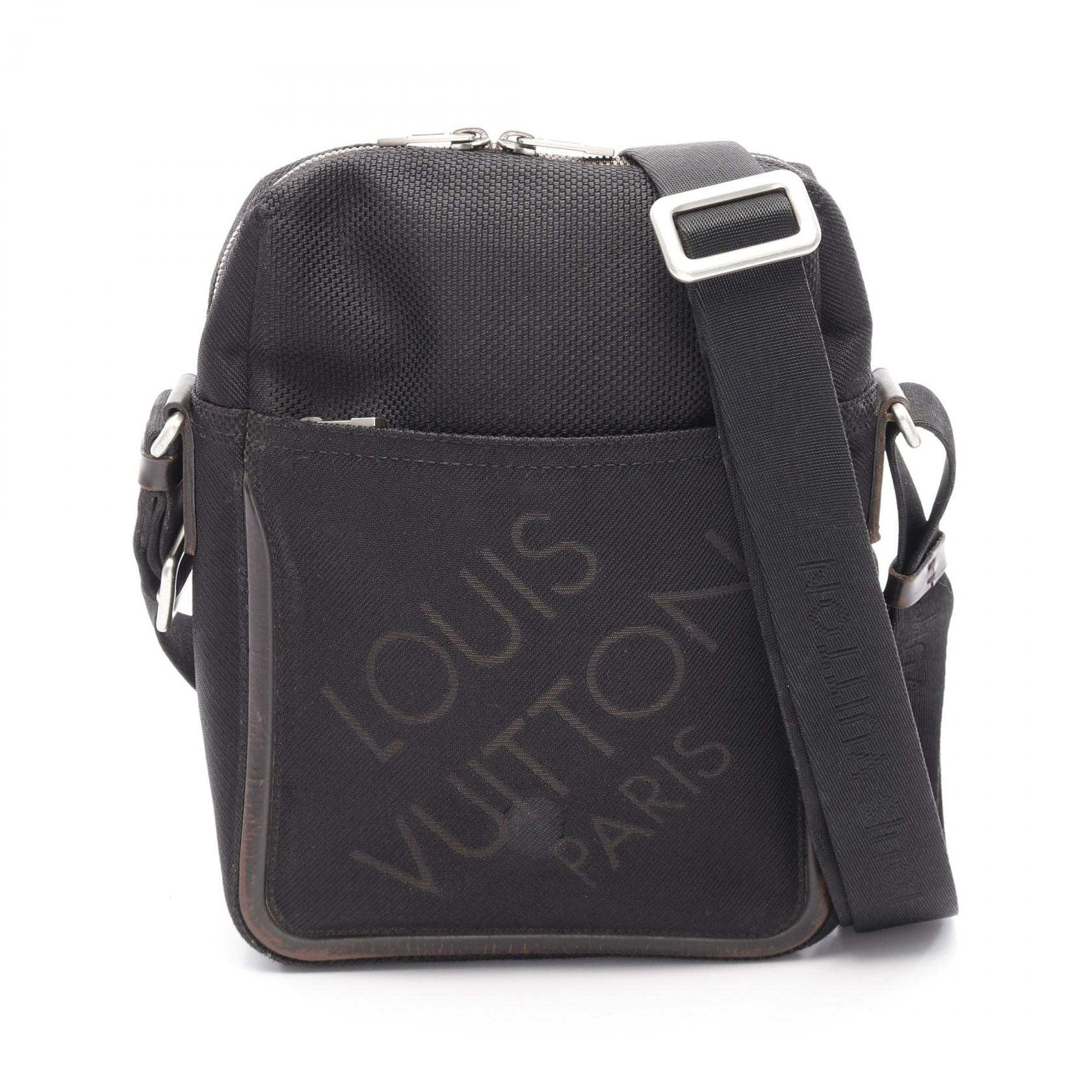 ルイ・ヴィトン LOUIS VUITTON シタダンMM ショルダーバッグ バッグ キャンバス レザー ダミエ・ジェアン ノワール メンズ ブラック系 M93042 【中古】