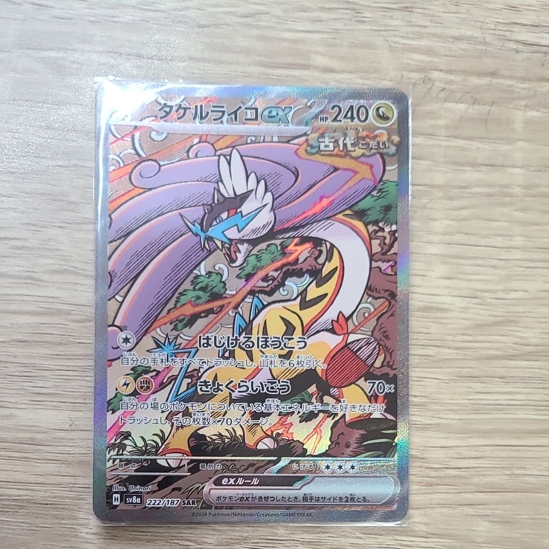 タケルライコex SAR [SV8a 222/187](ハイクラスパック「テラスタルフェスex」)