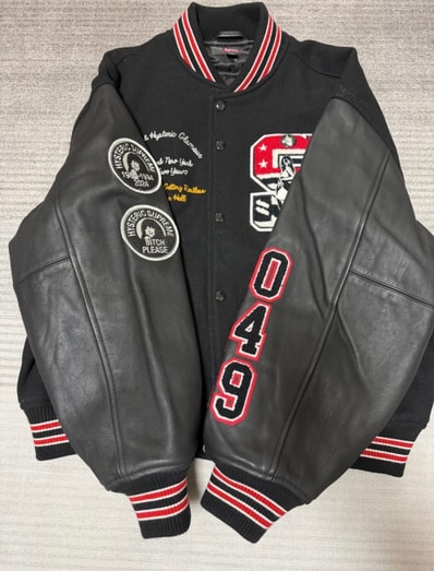 Supreme x HYSTERIC GLAMOUR Varsity Jacket "Black"