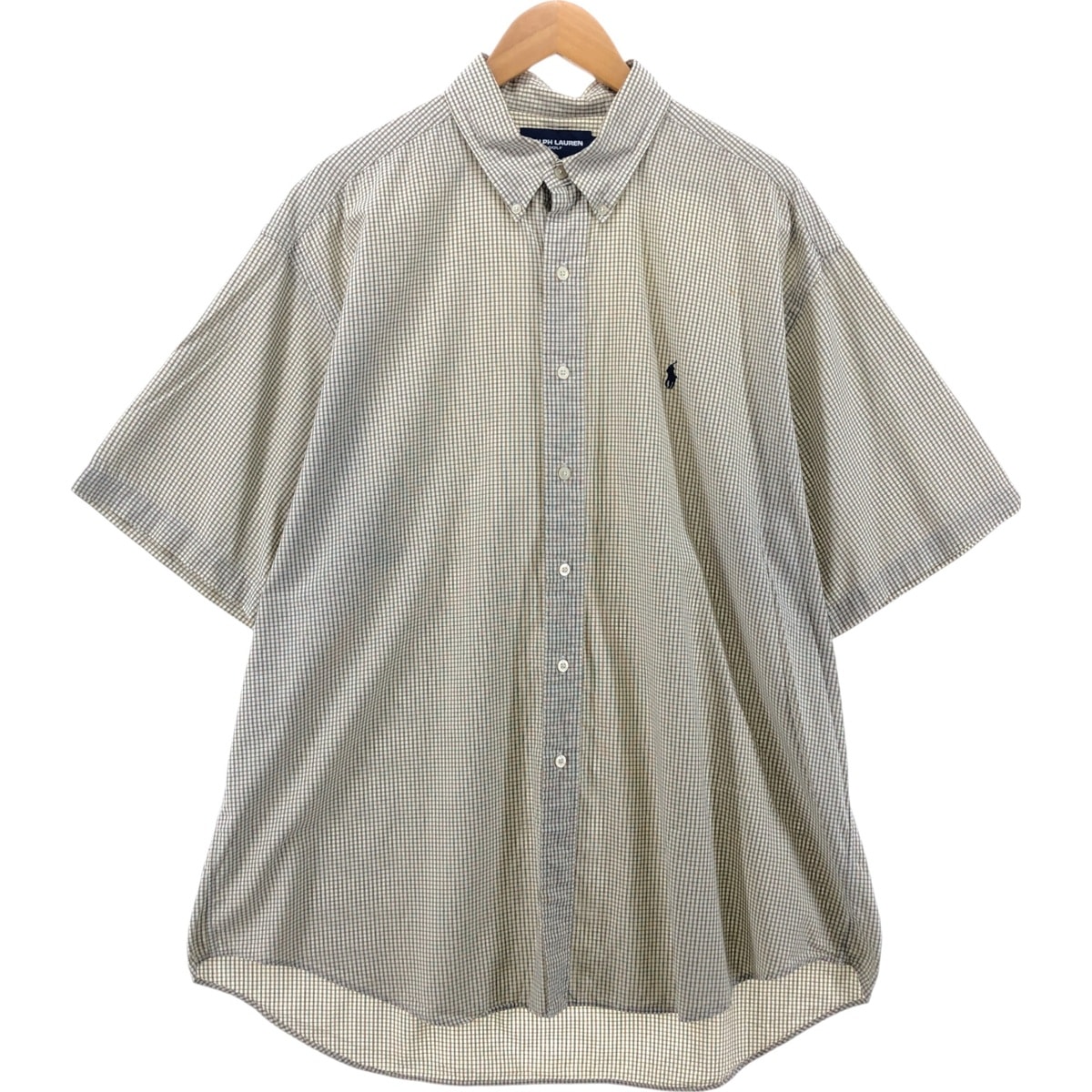 古着 ラルフローレン Ralph Lauren RALPH LAUREN GOLF TILDEN 半袖 ボタンダウン チェックシャツ メンズXL相当/eaa551918