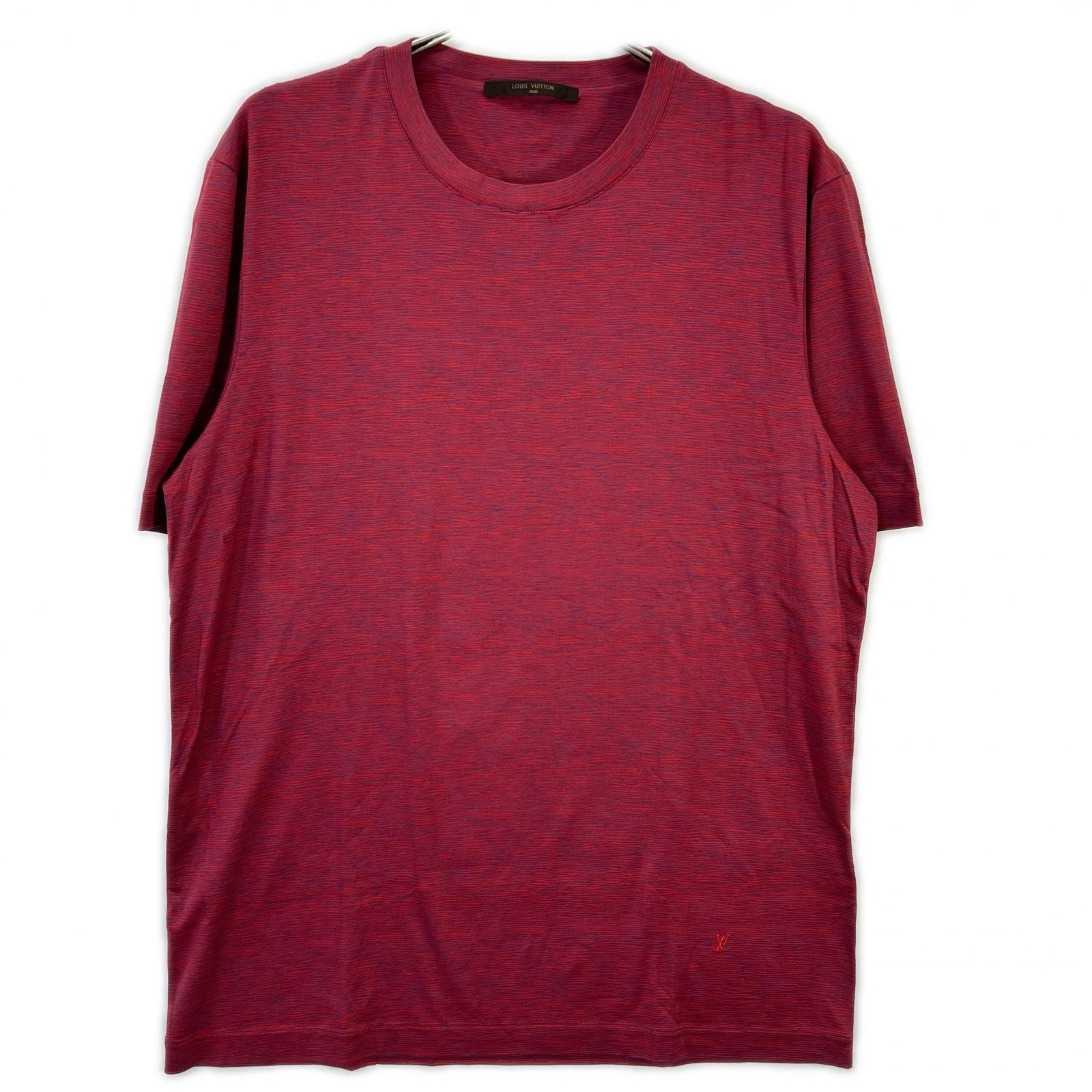 ルイヴィトン 16SS  レッド エピ柄 コットン Tシャツ XL
