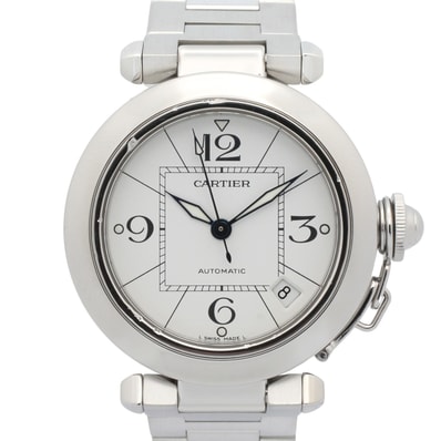 カルティエ CARTIER パシャC ボーイズ 腕時計 時計 ステンレススチール ボーイズ ホワイト系 W31074M7 【中古】