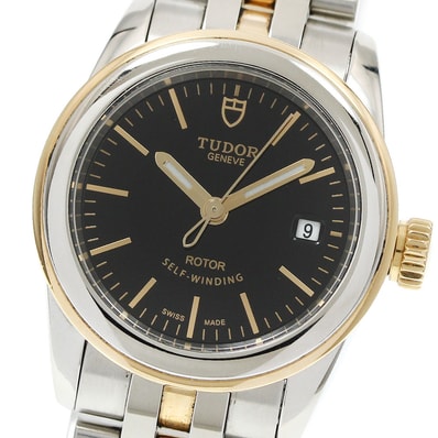 ★保 チュードル グラマーデイト 51003 自動巻き レディース 【中古】