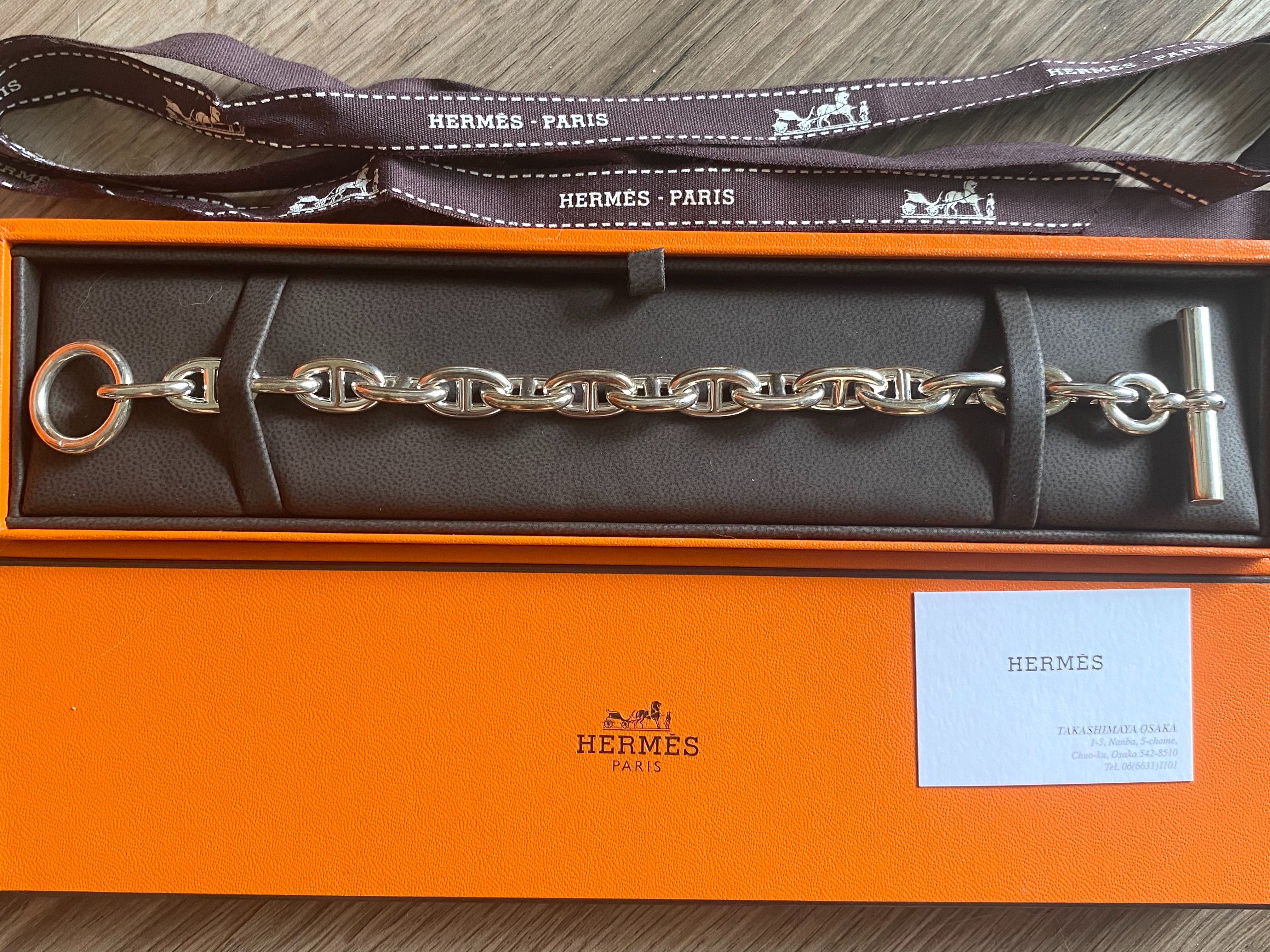 Hermes Chaine D'ancre MM Bracelet "Silver"