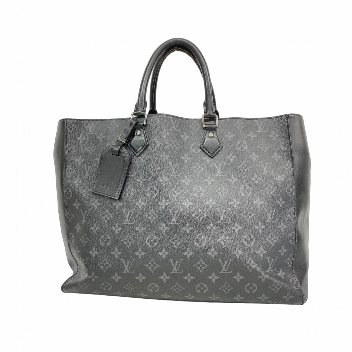 【6dc3271】ルイヴィトン トートバッグ モノグラム・エクリプス グランサック M44733 ブラック【中古】メンズ