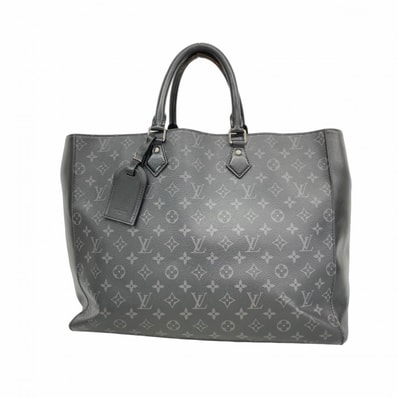 【6dc3271】ルイヴィトン トートバッグ モノグラム・エクリプス グランサック M44733 ブラック【中古】メンズ