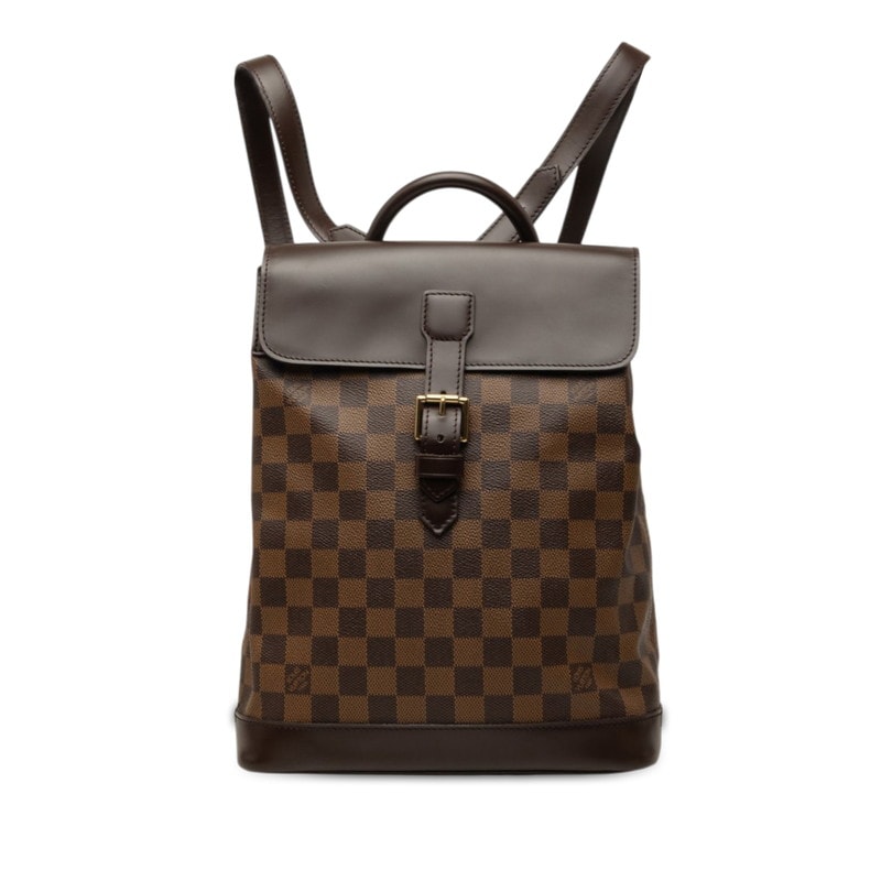 ルイ ヴィトン ダミエ ソーホー リュック バックパック N51132 ブラウン PVC レザー レディース LOUIS VUITTON 中古