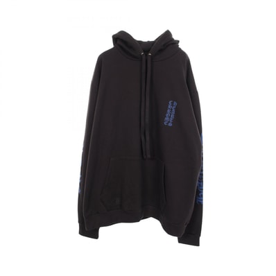 クロムハーツ CHROME HEARTS アームロゴ パーカー 衣料品 トップス コットン メンズ ブラック系 / ブルー系 【中古】