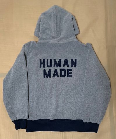 HUMAN MADE FLEECE HALF-ZIP HOODIE "Grey"