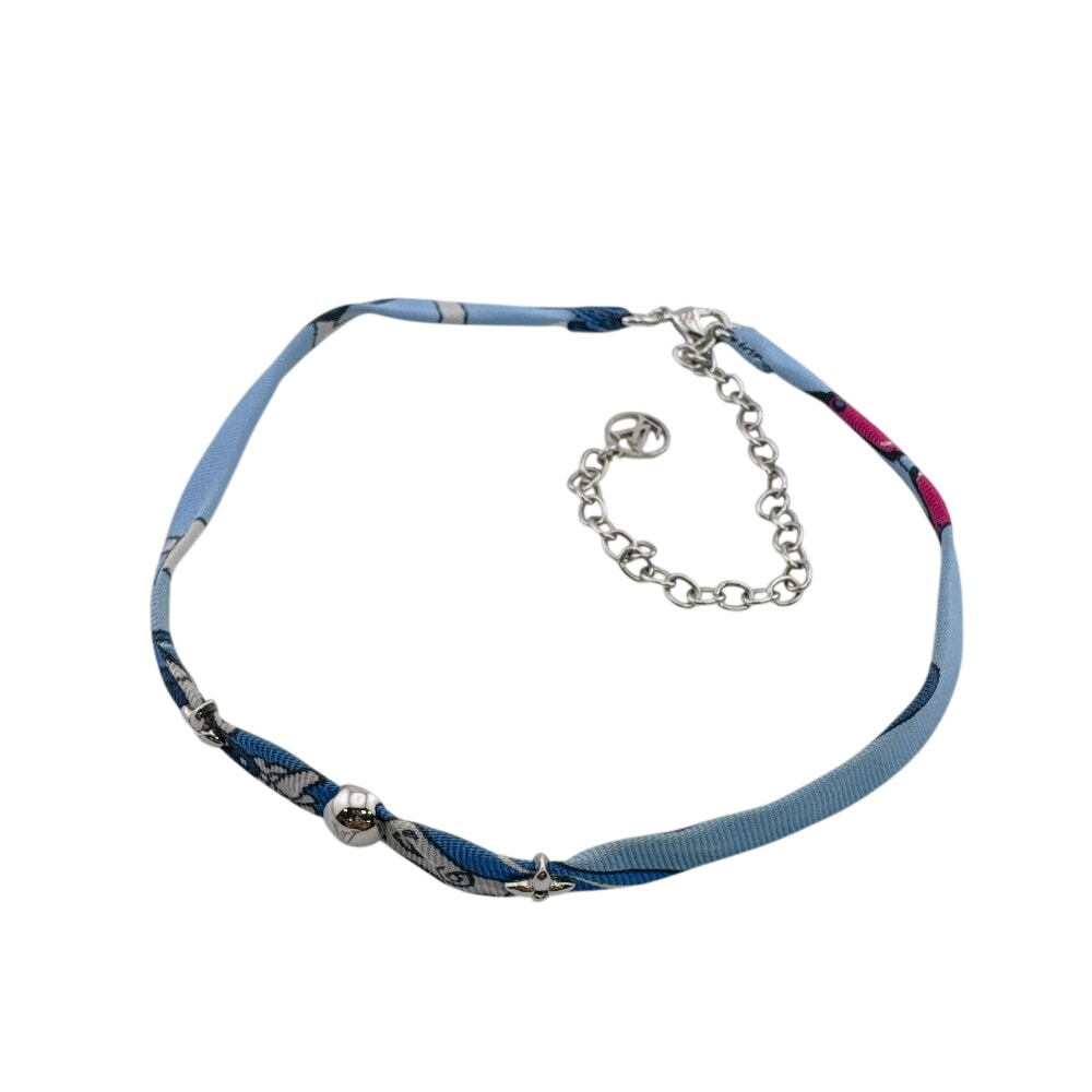 ルイヴィトン LOUIS VUITTON ブレスレット ブラスレ・ビー マインドフル LVサークル チェーン M68944 ブルー
