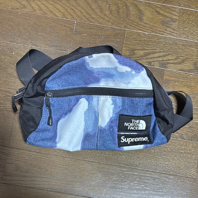 Supreme x The North Face Bleached Denim Print Roo II "Indigo"