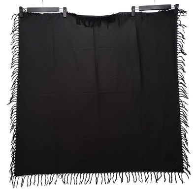 WTAPS ダブルタップス WRAP SCARF LICO フリンジ スカーフ ブラック サイズフリー 正規品 / 55359