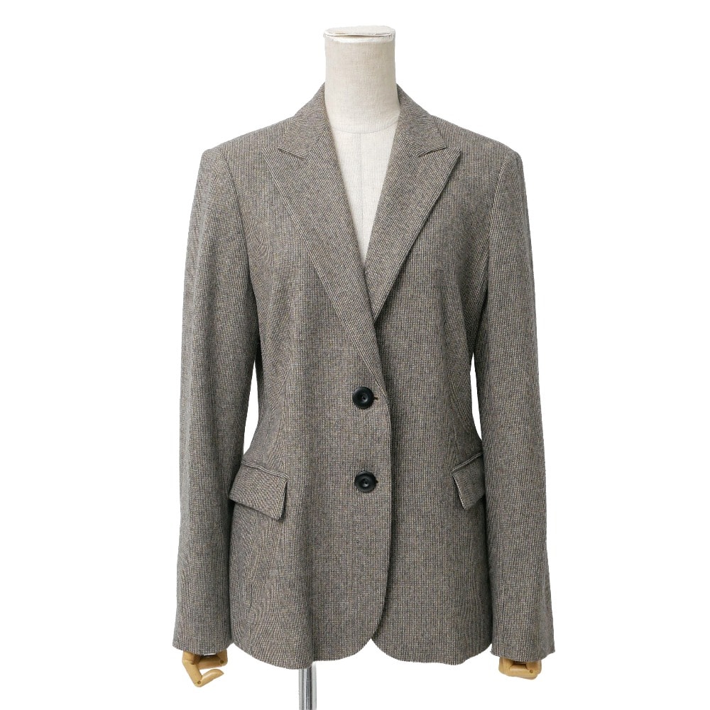 ■美品■Max Mara Studio マックスマーラ ストゥディオ テーラードジャケット サイズ42 ブレザー シングルジャケット 2B ブランド古着【中古】20260603/RA9544