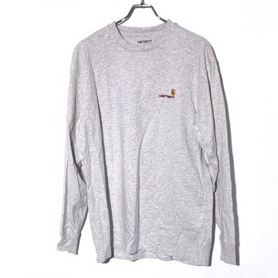 Carhartt WIP L/S American Script T-Shirt "Ash Heather"