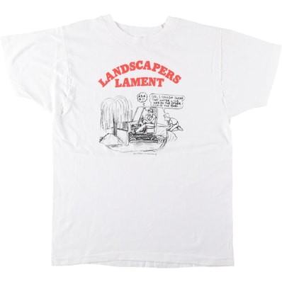 古着 フルーツオブザルーム FRUIT OF THE LOOM プリントTシャツ USA製 メンズXL相当/eaa642148