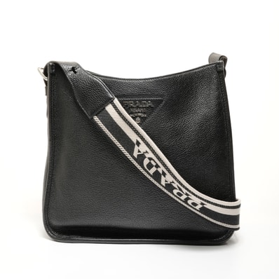 プラダ PRADA レザー ショルダーバッグ【中古】