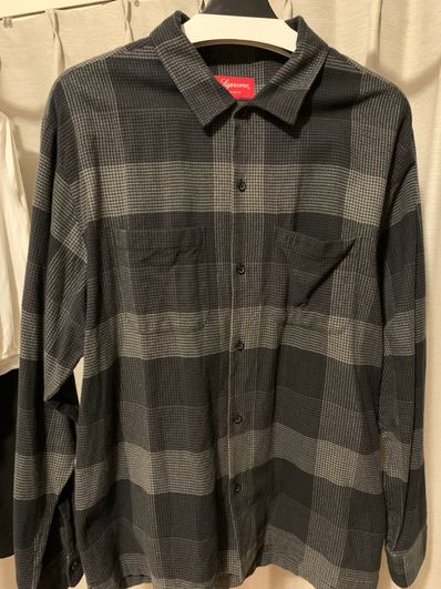 Supreme Plaid Flannel Shirt "Black" (21FW)