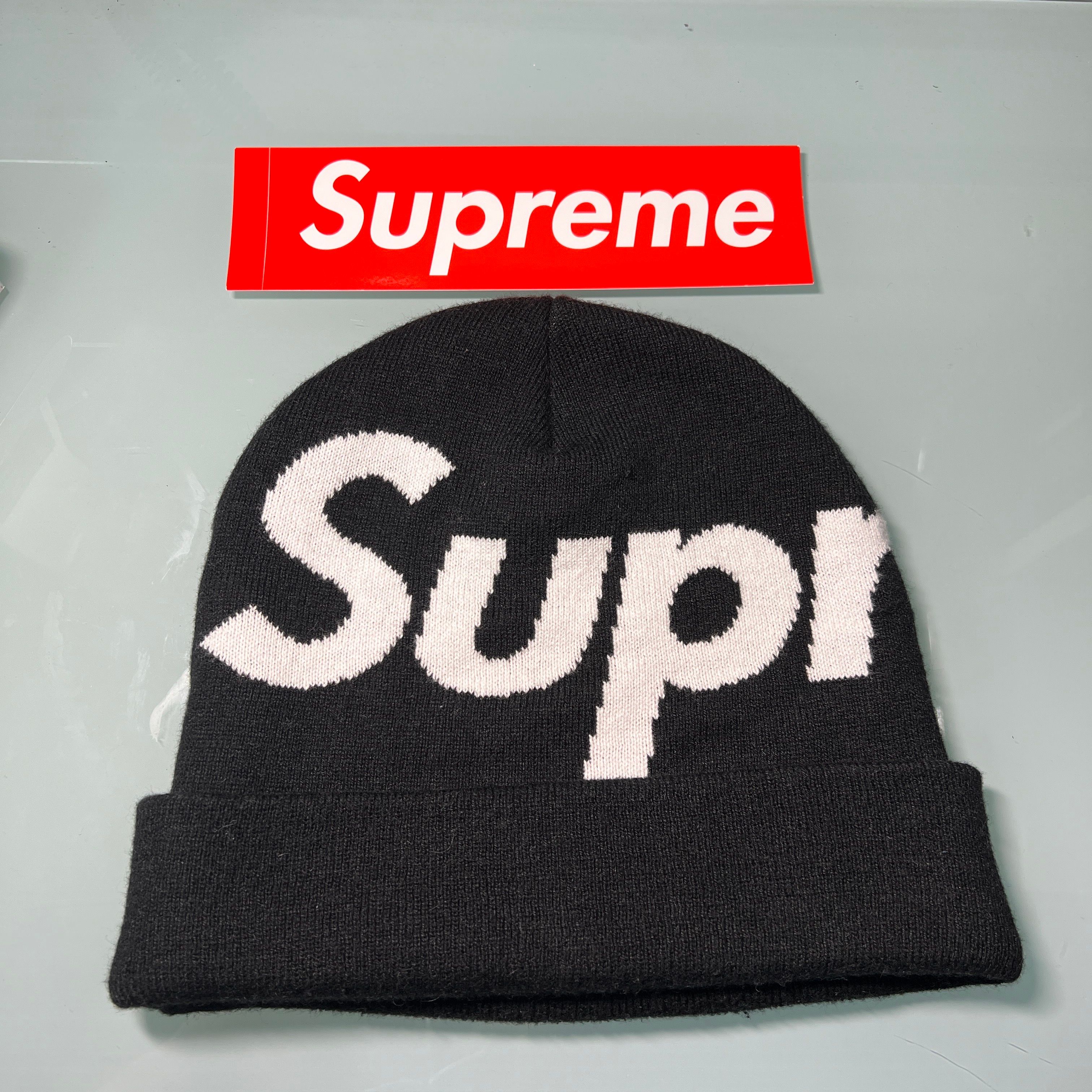 Supreme Big Logo Beanie "Black" (23FW)