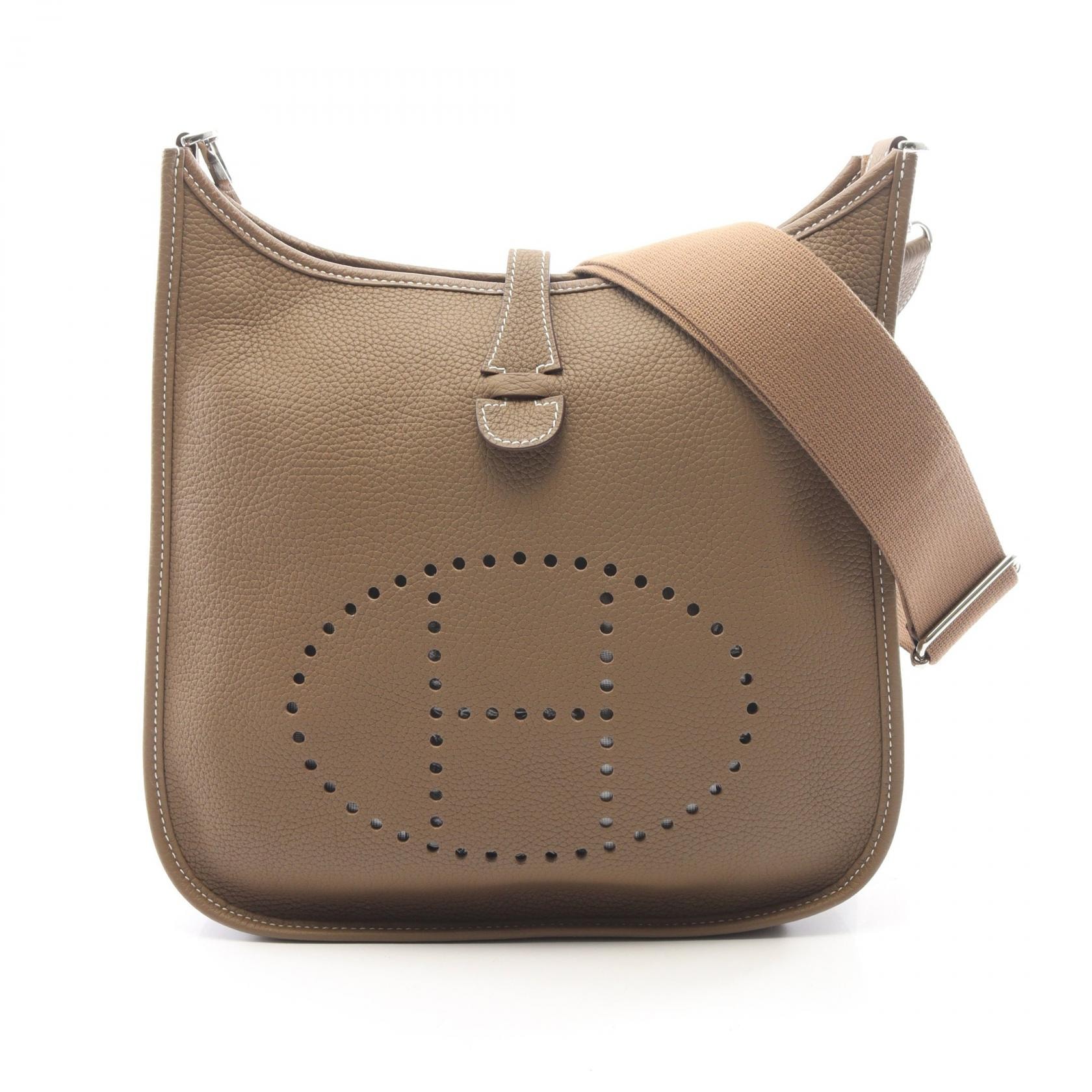 エルメス HERMES エヴリン 3 トロワ PM ショルダーバッグ バッグ レザー トリヨンクレマンス トリヨンクレマンス エトゥープ Y刻印(2020年製造) レディース グレー系 【中古】