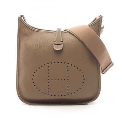エルメス HERMES エヴリン 3 トロワ PM ショルダーバッグ バッグ レザー トリヨンクレマンス トリヨンクレマンス エトゥープ Y刻印(2020年製造) レディース グレー系 【中古】