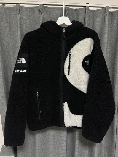 Supreme x The North Face S Logo Hooded Fleece Jacket "Black"