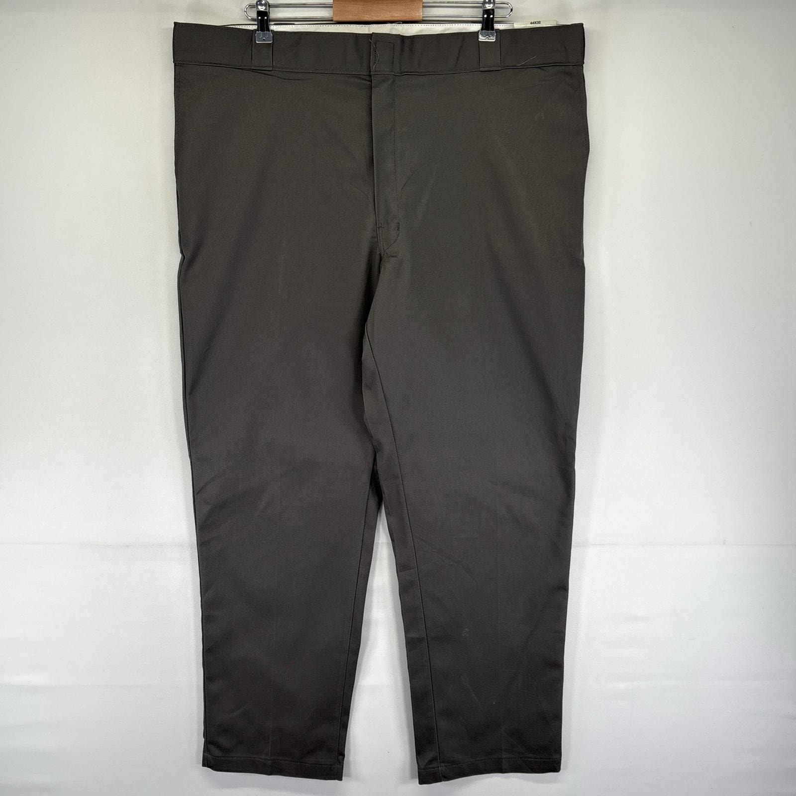 古着 美品 ディッキーズ Dickies パンツ 874 デッドストック タグ付き 大きいサイズ センタープレス W44 L32  グレー系 メンズ