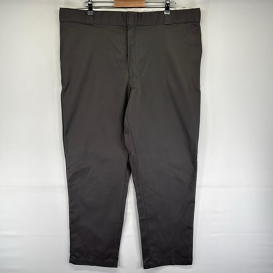 古着 美品 ディッキーズ Dickies パンツ 874 デッドストック タグ付き 大きいサイズ センタープレス W44 L32 グレー系 メンズ