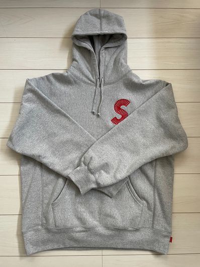 Supreme S Logo Hooded Sweatshirt "Heather Grey" (20FW)