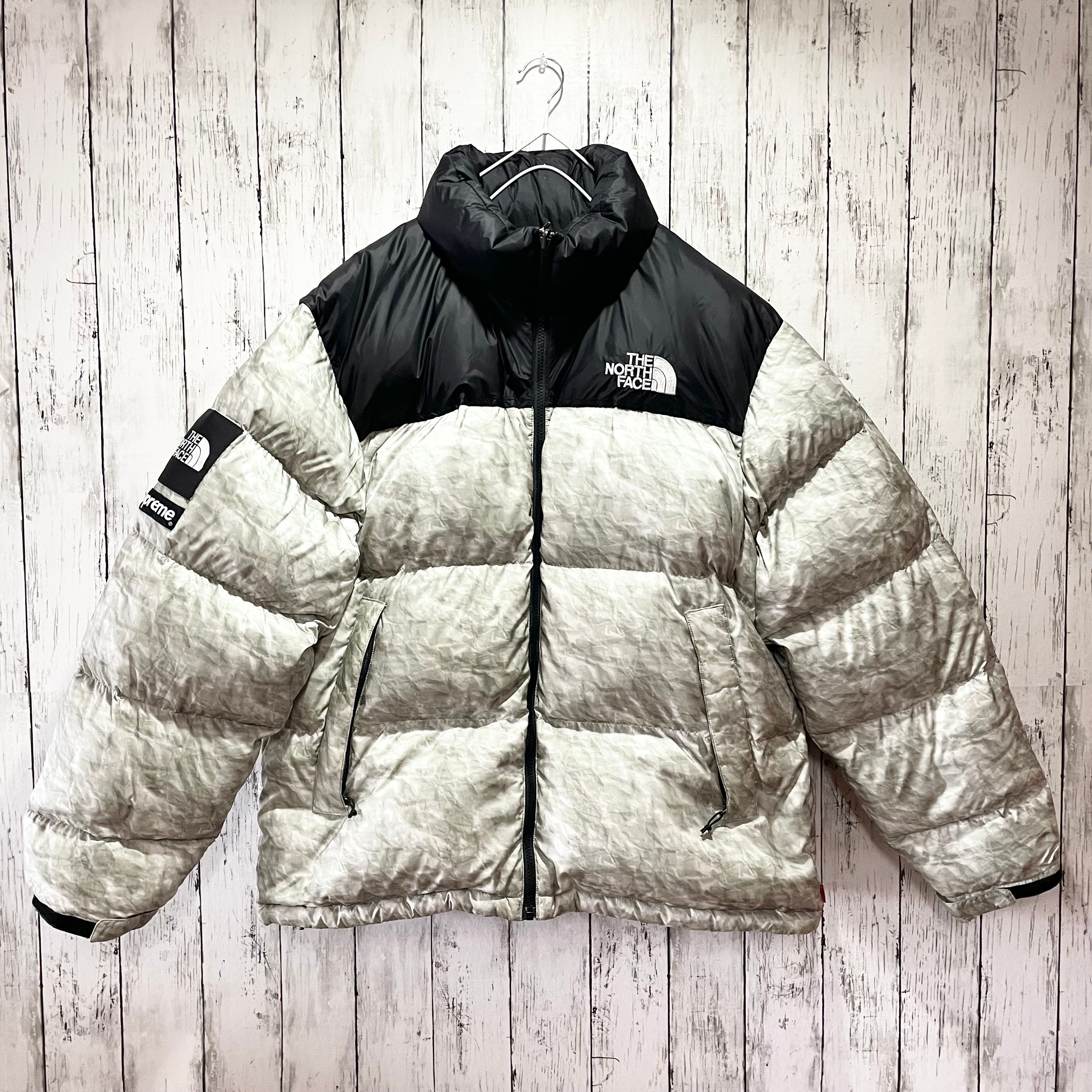 Supreme x The North Face Nuptse Jacket "White Paper Print"